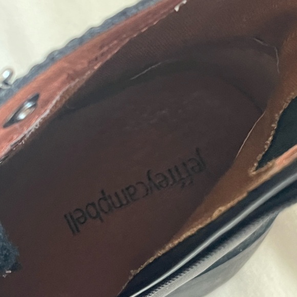 ✨SALE✨JEFFREY CAMPBELL Stanley Lace Up Hiker Combat Boot Black SIZE 7 Shearling - Picture 6 of 16